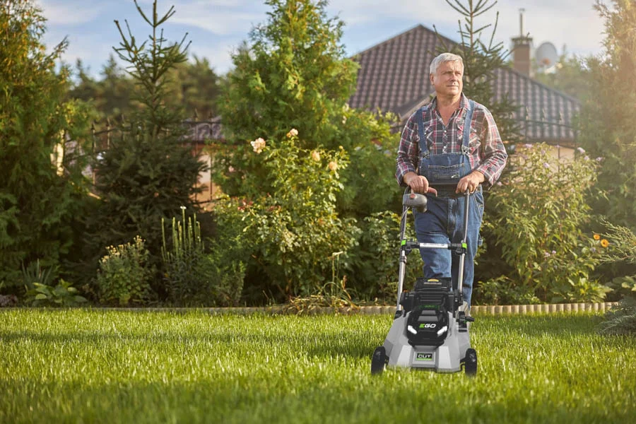 battery operated self propelled lawn mowers